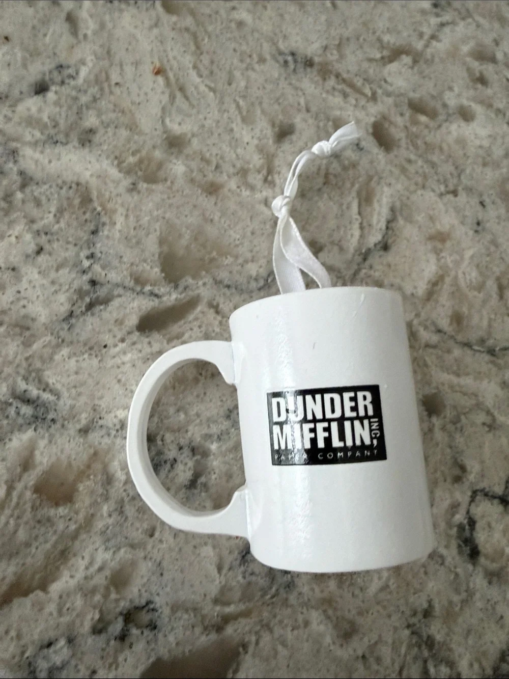 World's Best Boss White Mini Mug Keychain Ornament Dunder Mifflin